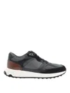 Tod's Grey Leather And Technical Fabric Sneakers In Multi