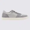 Tod's Grey Leather Sneakers In Grey