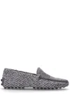 Tod's Grey Slip-on Loafers In Gray