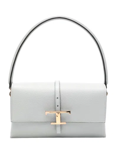Tod's Grey T Timeless Flap Mini Shoulder Bag