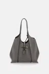Tod's Grey T Timeless Small Tote In Gray
