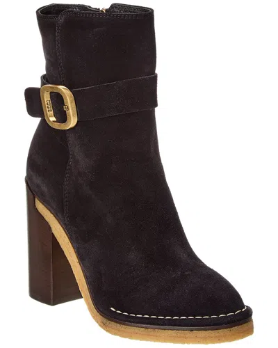 Tod's Tods Haircalf Bootie In Black