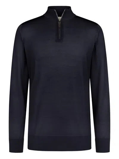 Tod's Half-zip Sweater In Black