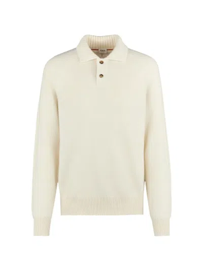 Tod's Hammer Sleeve Polo In White