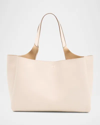 TOD'S HAMMERED LEATHER TOTE BAG