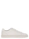 Tod's Hammered Leather Trainers In White