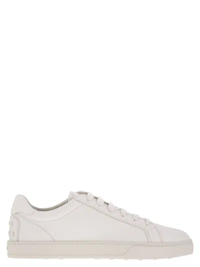 TOD'S HAMMERED LEATHER TRAINERS