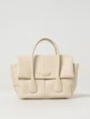 Tod's Sand Leather Small Bag Reverse Handbag In White