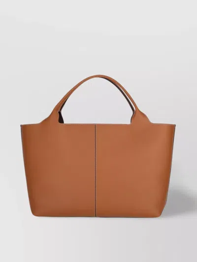 Tod's Handle Stitched Tote Bag
