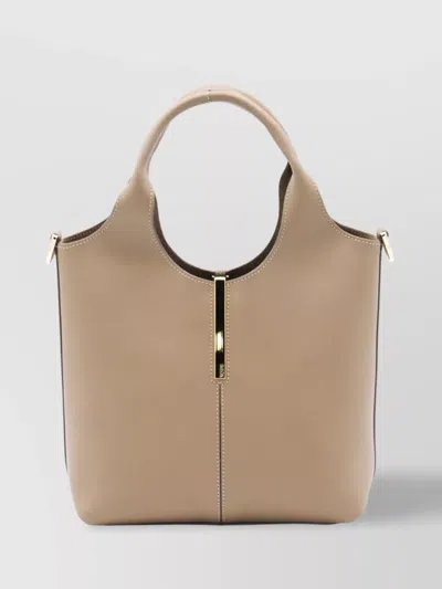 Tod's Handle Strap Shoulder Bag With Stitch Detailing