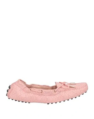 Tod's Happy Moments By Alber Elbaz Woman Loafers Light Pink Size 6 Soft Leather