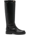 Tod's High Calfskin Boots Tods In Black