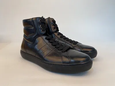Tod's High Lace-up Casual Sneakers In Black