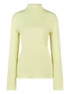 Tod's High-neck Long-sleeve Top In Yellow