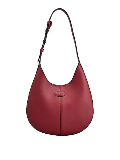 Tod's Tods Hobo Bag By Bag Mini In Dark Red