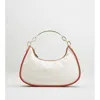 Tod's Hobo Bag In Canvas And Leather Small In Multi