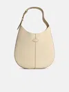 Tod's 'hobo' White Leather Bag In White