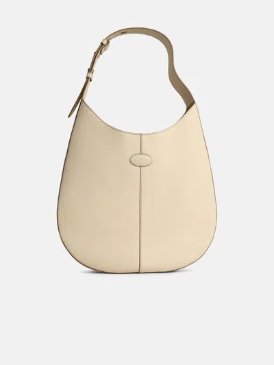 Tod's 'hobo' White Leather Bag