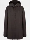 Tod's Hooded Jacket In Brown