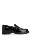 Tod's Leather Brogue Loafers In Negro