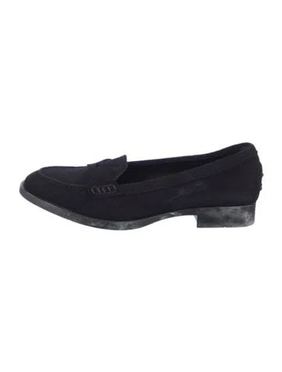 Pre-owned Tod's Horsebit Accent Suede Loafers In Multi