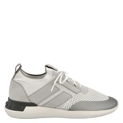 Tod's Tods Ice Medium No Code 02 High Tech Fabric Sneakers In Gray