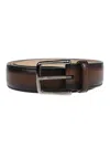 Tod's Inside Logo Printed Belt In Cacao