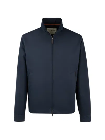 Tod's Jacket In Technical Cotton In Animal Print