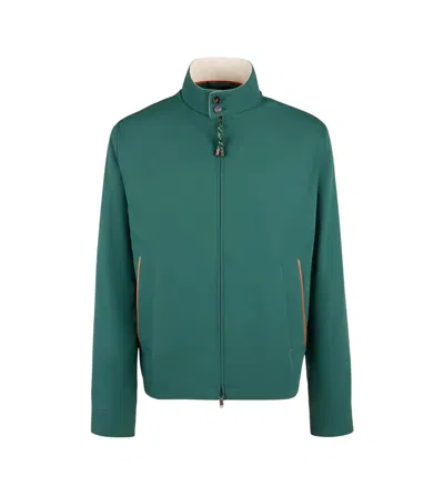 Tod's Jacket In Technical Cotton In Green
