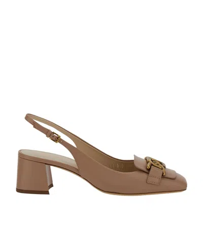 Tod's Kate 50mm Slingback Pumps In Brown