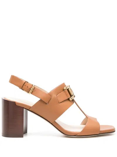 Tod's Kate 75mm Leather Sandals In Brown