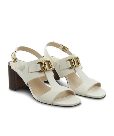 TOD'S TOD'S KATE LOGO PLAQUE SANDALS