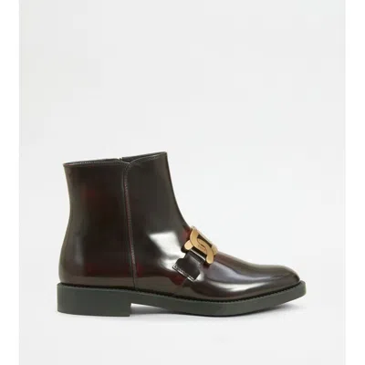 Tod's Kate Ankle Boots In Leather In Black