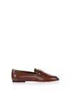 TOD'S KATE BROWN LEATHER LOAFER