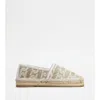 Tod's Kate Espadrilles In Canvas And Leather