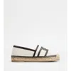 Tod's Kate Espadrilles In Canvas And Leather In Multi