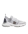 Tod's Kate Fabric Slip-on Sneakers In White