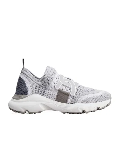 Tod's Kate Fabric Slip-on Sneakers In White