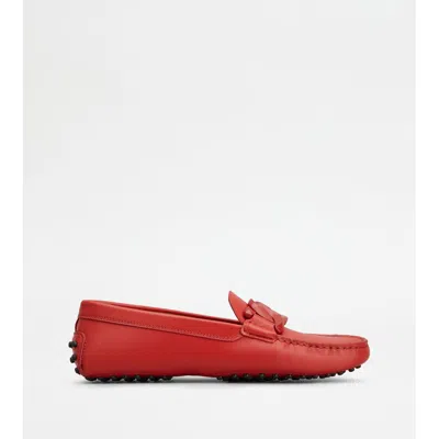 Tod's Loafers In Red