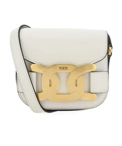 Tod's Kate Leather Crossbody Bag In White
