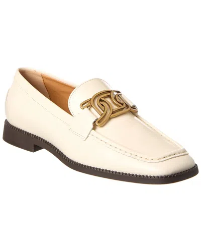Tod's Tods Kate Leather Loafer In White