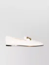 Tod's Kate Leather Loafers Chain-link Detailing In White