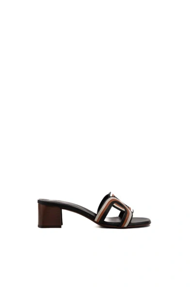 Tod's Kate Leather Sandal In Black