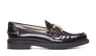 Tod's Kate Loafers In Bordeaux