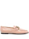 Tod's Leather Kate Loafers In Pink