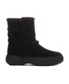 Tod's Logo Patch Boots In Black