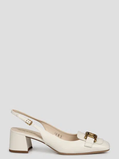 Tod's Kate Slingback Pumps In White