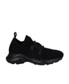 Tod's Kate Sneakers In Technical Fabric In Black