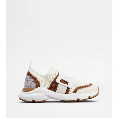Tod's Kate Slip-on Sneakers In Fabric In White