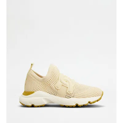Tod's Kate Slip-on Sneakers In Fabric In Gold